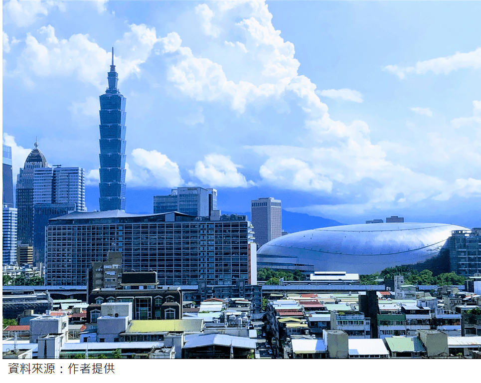 充滿魅力的臺北城市輪廓