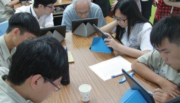 學生藉由酷課雲的應用，授課變得更專注更有趣味 / 資料來源:臺北市數位學習教育中心