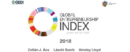 全球創業觀察—2018全球創業精神暨發展指數 （Global Entrepreneurship Index, GEI）